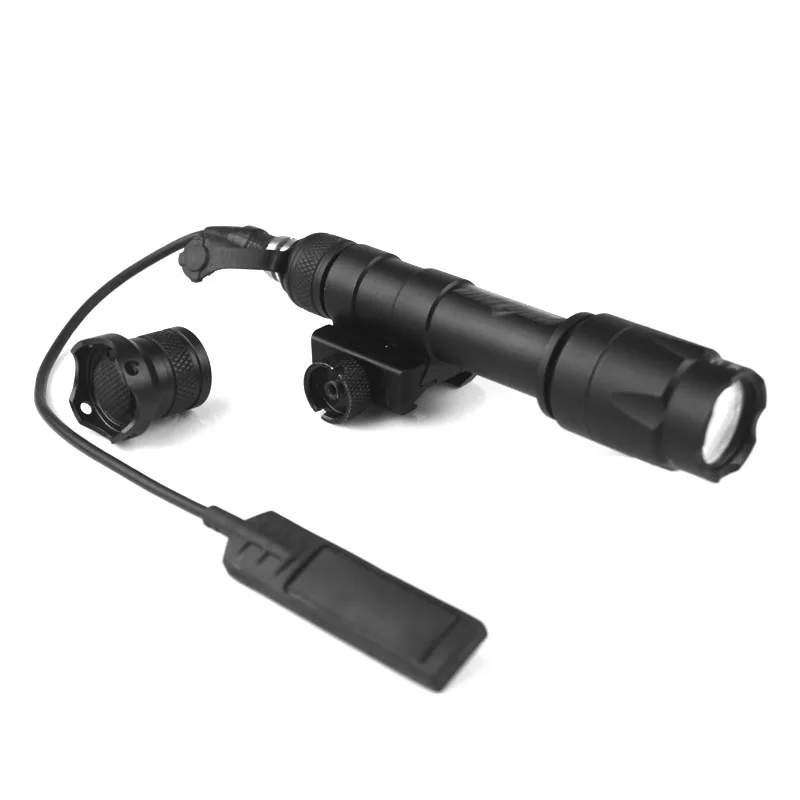 Черный Высокое качество M600C 180 люмен скаутский фонарик Airsoft тактический фонарь подсветка для оружия подходят 20 мм Rail - Цвет: Черный