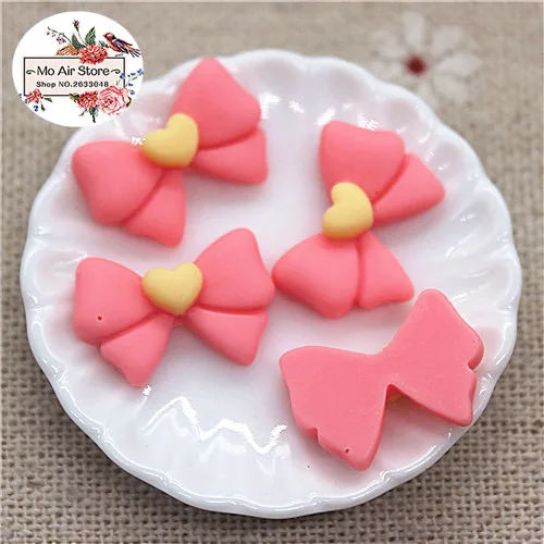 hot pink 50pcs 50 шт 11x16 мм Разноцветные маленьким бантиком, резиновые головистой формы кабошон, сделай сам, ювелирное изделие/телефон/нейл-арта украшения - Цвет: hot pink 50pcs