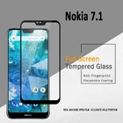 Закаленное стекло для Nokia 7,1 9H 2.5D, полное покрытие, Защита экрана для Nokia 7,1, Nokia 8,1