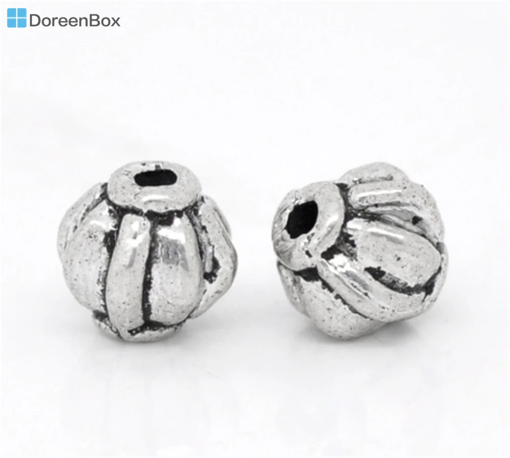 Doreen Box hot- 60 шт. тибетский серебряный Фонарь Распорки бусины 6*6 мм (B00178) | Украшения и