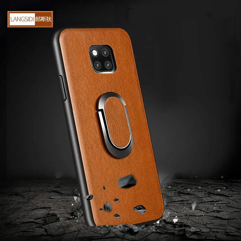 LANGSIDI Кожаные чехлы с натуральным лицевым покрытием для Huawei Mate 20 Pro lite honor 8x P20 чехол