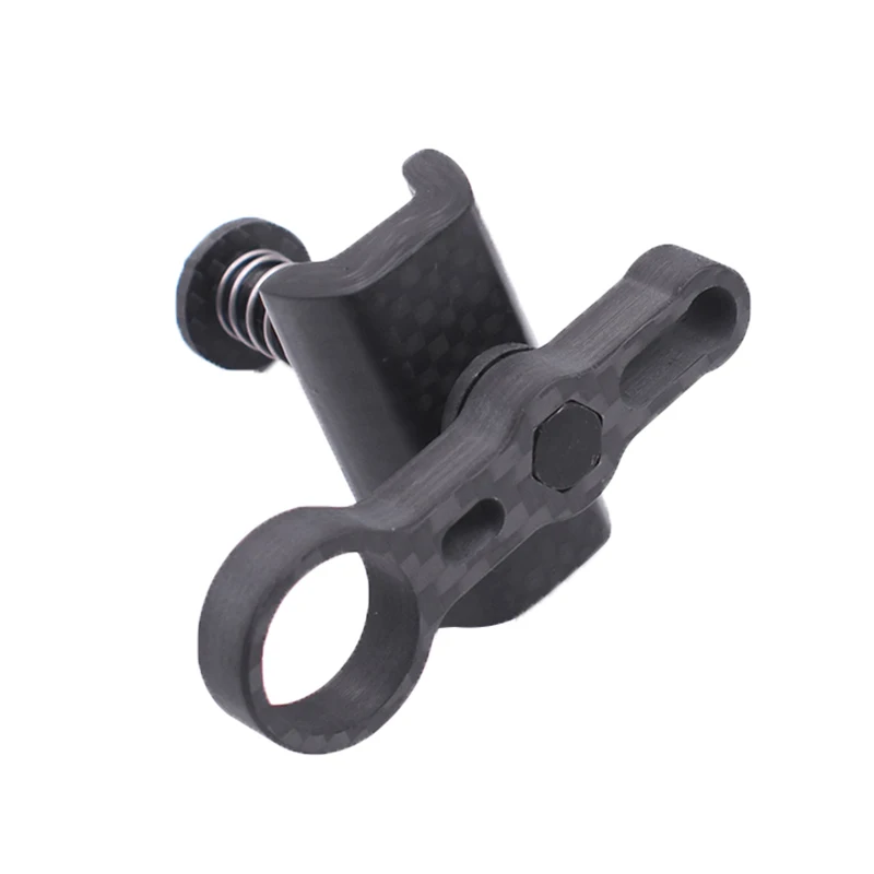 Round Hole 1 Piece TWTOPSE углеродный велосипедный зажим для Brompton складные велосипедные зажимы титановый осевой шарнир рычаг литые крючки легкие 25,6 г части - Цвет: Round Hole 1 Piece