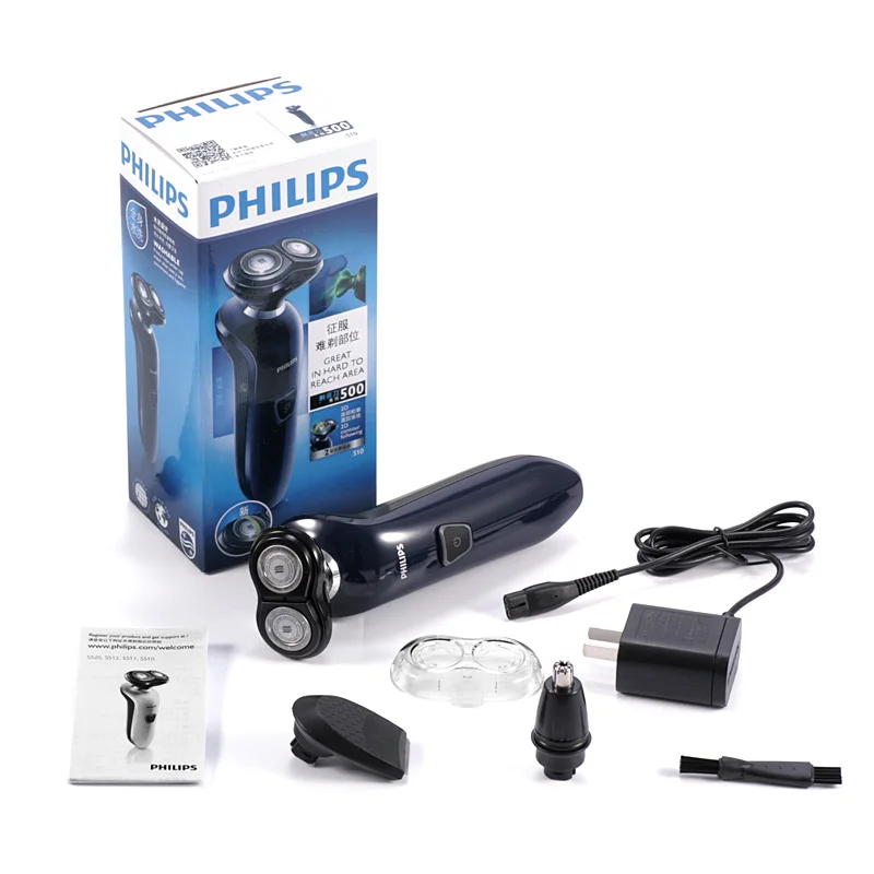 PHILIPS S510/12 электробритва Двойные головки стиральная Перезаряжаемые 100 240V Уход за