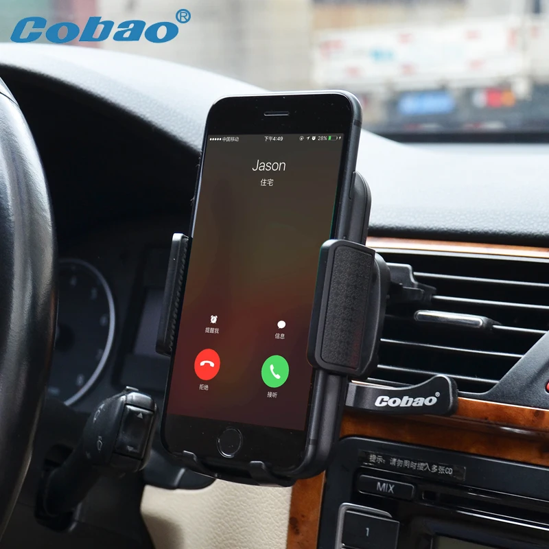 Автомобильный держатель Cobao для смартфона с вентиляционным отверстием