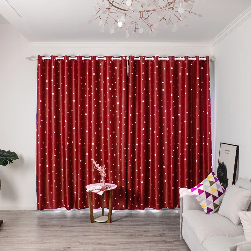 Элегантный Снежинка окна шторы s гостиная спальня декоративные светоизолирующая