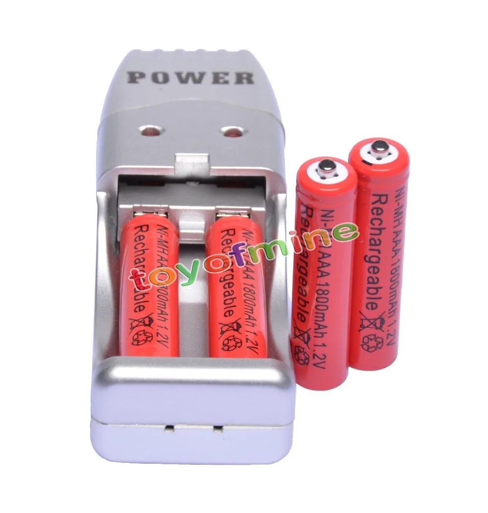 2/4/8/12/16/20 шт AAA 3A красный цвет 1 2 в Ni MH 1800mAh аккумуляторная батарея + USB зарядное