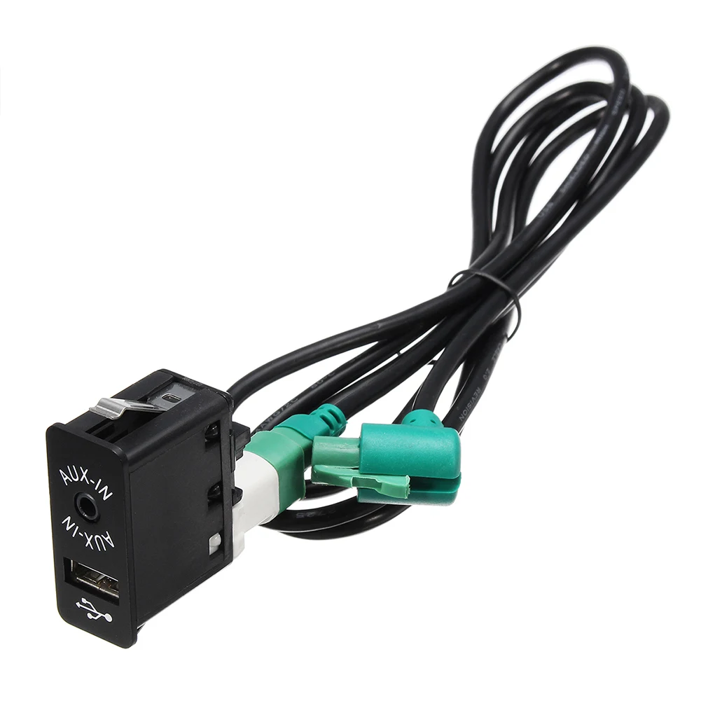 2019 AUX USB разъем переключатель с кабелем для BMW E60 E61 E63 E64 E87 E90 E70 F25 CSL88|Кабели адаптеры