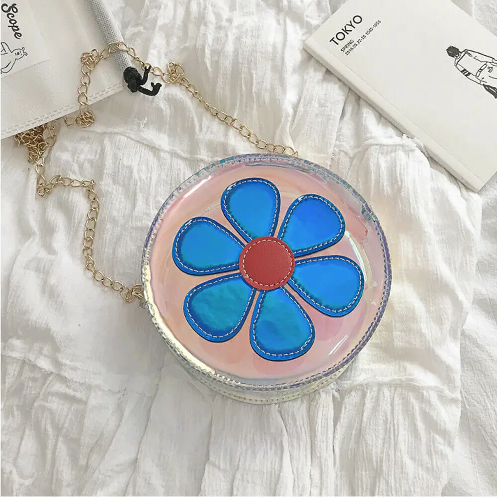 Новая женская сумка из ПВХ круглая мессенджер через плечо для леди мини