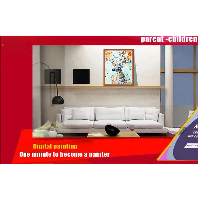 Frameless picture DIY new arrival diy digital oil painting abstract 40 50 paint by number kits Wooden balcony MS9763-VP | Дом и сад