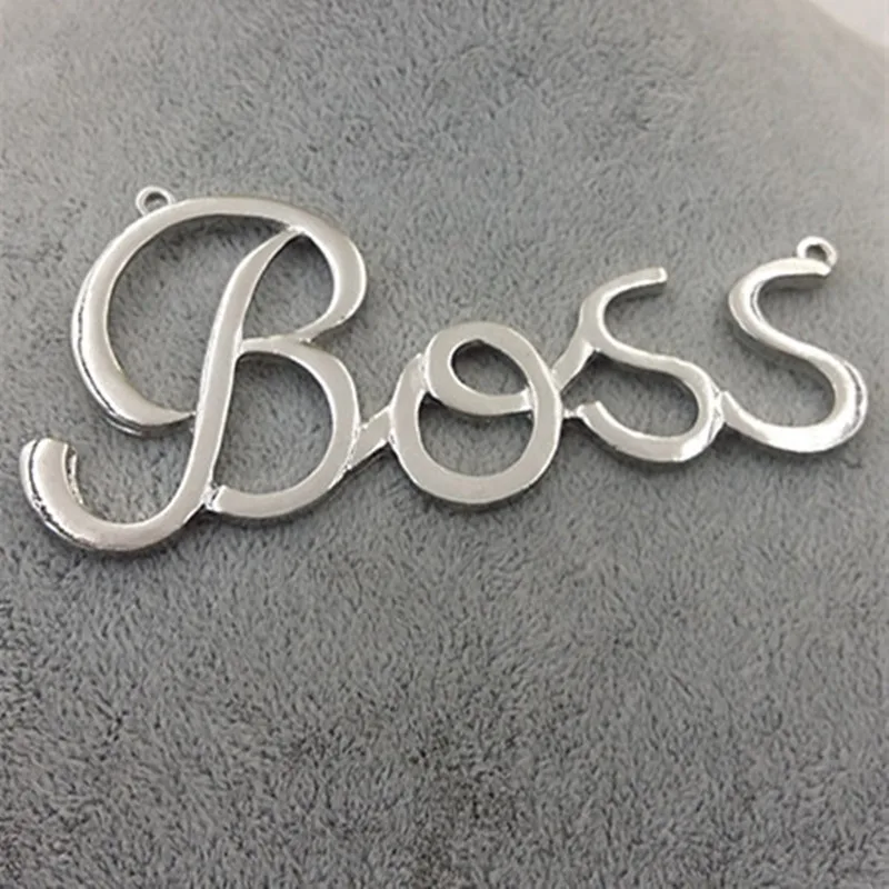 10pcs/lot Cute big BOSS Charm pendant findings size 50*100MM  DIY Jewelry Accessories for necklace