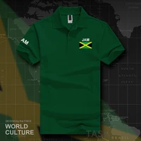 jamaica polo shirts men short sleeve white brands printed for country 2017 cotton nation team flag new fashion jam jamaican