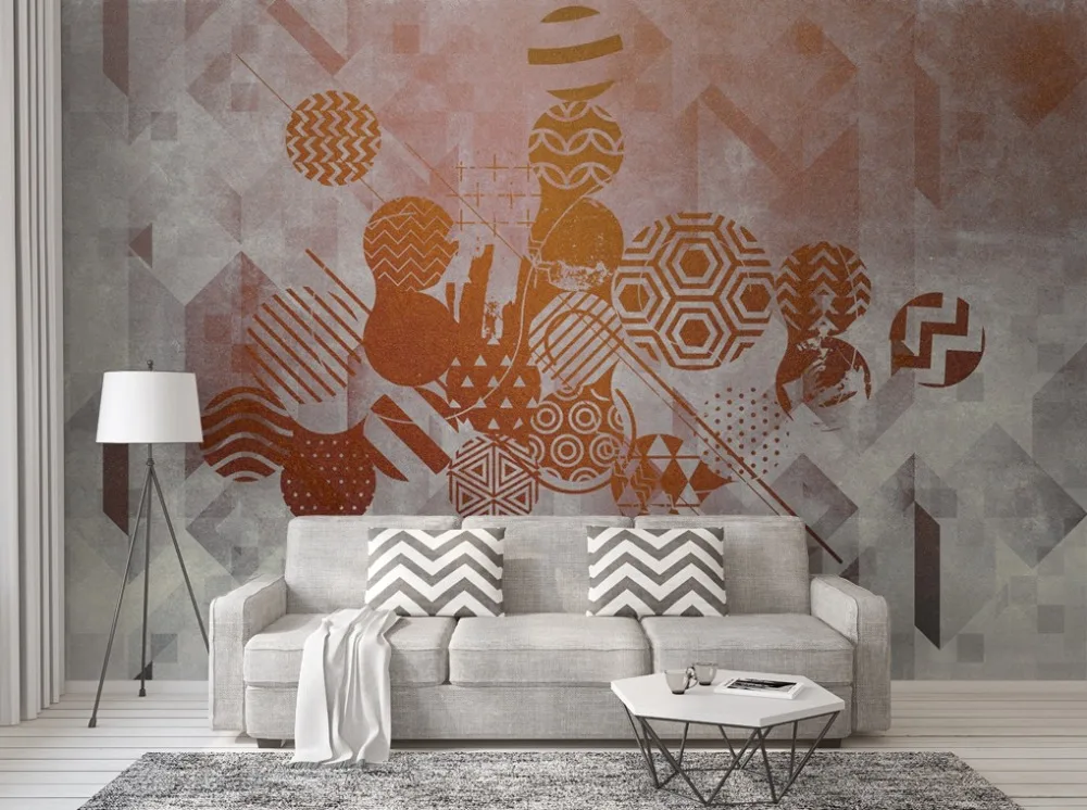 

[Self-Adhesive] 3D Flashing Abstract Pattern 55 Wall Paper mural Wall Print Decal Wall Murals