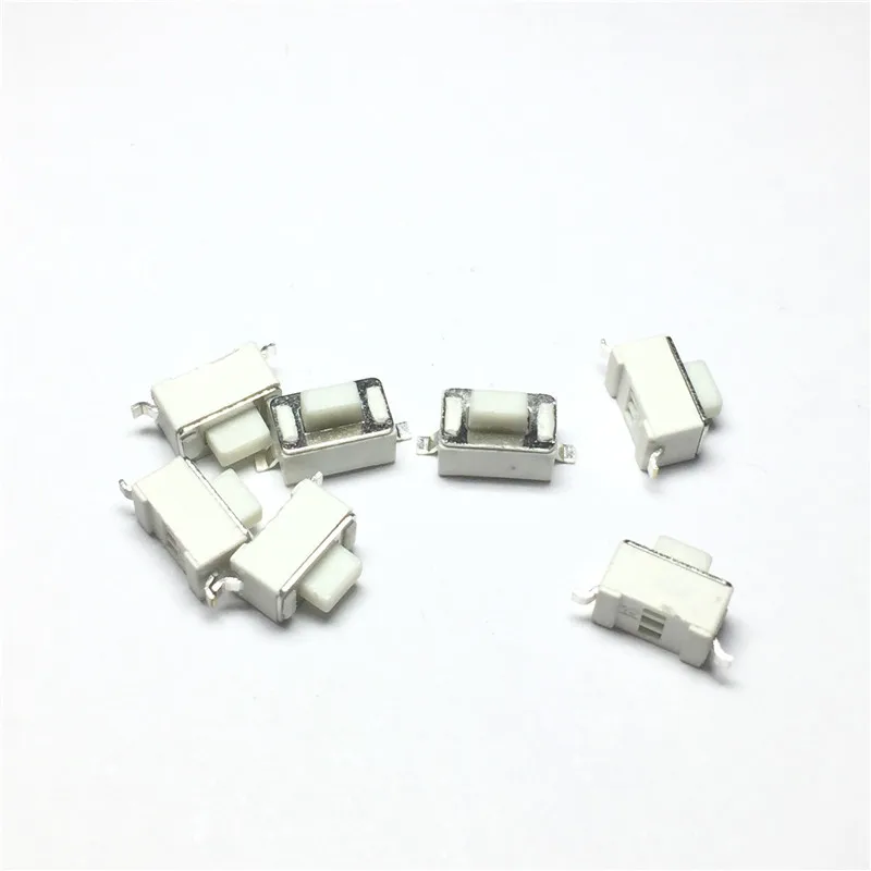 100 шт./лот SMD SMT белый 3*6*5 микропереключатель сенсорный 2 контакта для