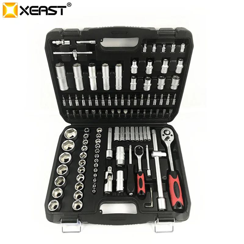 

XEAST 108 PC Socket Wrench Set Car Motorcycle Repair Tool Wrench Socket Combination