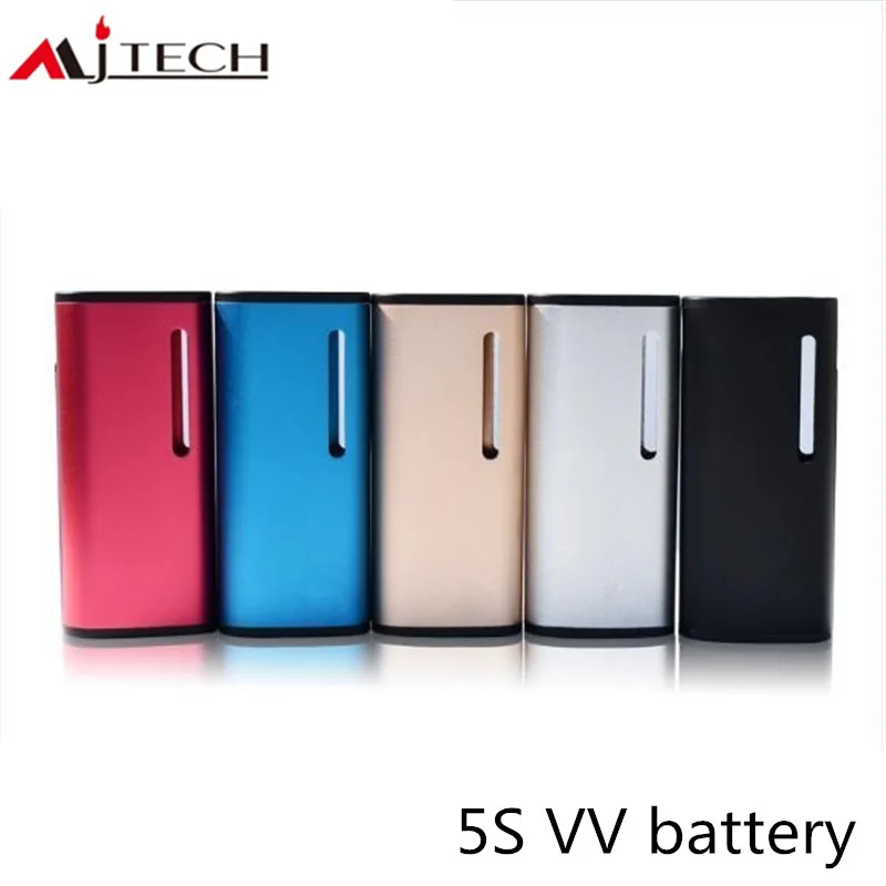 Оригинальный Mjtech 5S VV Box mod 650 мА/ч Батарея Встроенная электронная сигарета бокс