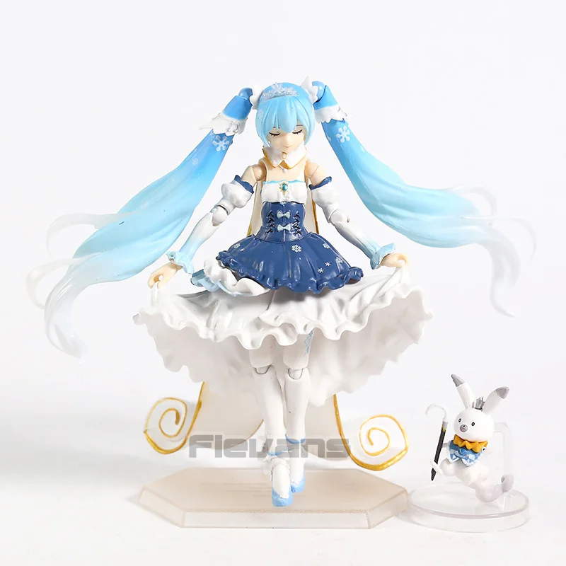 Снежная Мику Figma EX-054 Хацунэ Мику принцесса вер. ПВХ фигурка Вокалоид Коллекционная модель игрушки