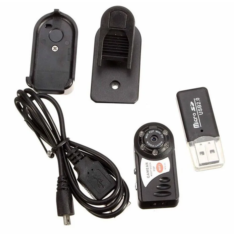 Sansnail Mini DV Q7 камера Wifi DVR беспроводная видеокамера видеорегистратор IP ночного