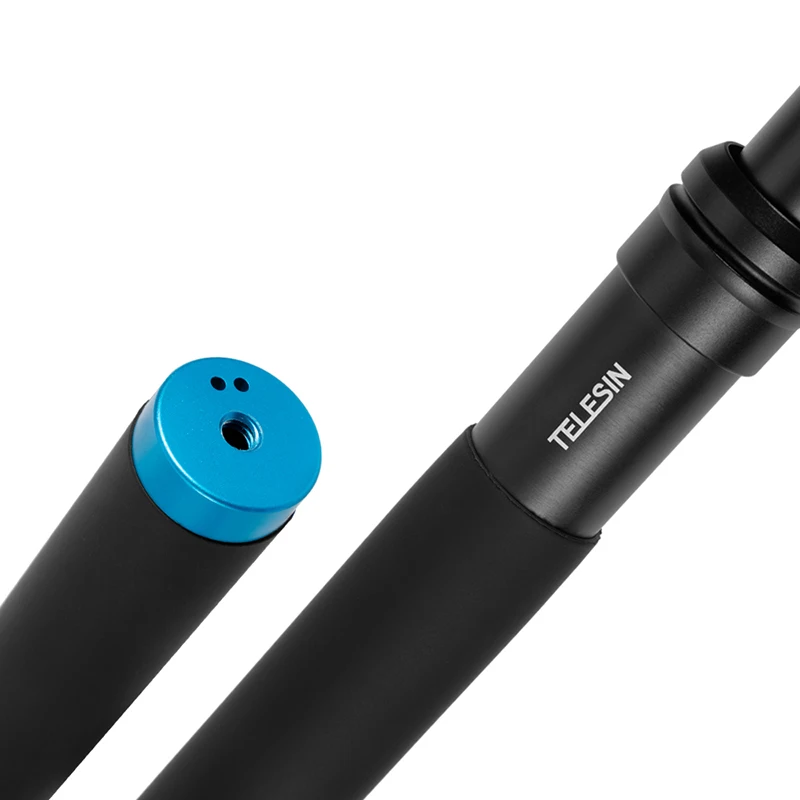 TELESIN Выдвижной алюминиевый сплав монопод штатив держатель телефона для GoPro SJCAM Xiaomi Yi экшн-камер