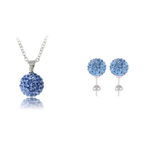 Оптовая продажа ювелирных комплектов глины ожерелье/серьги кристалл AB шарики Clay