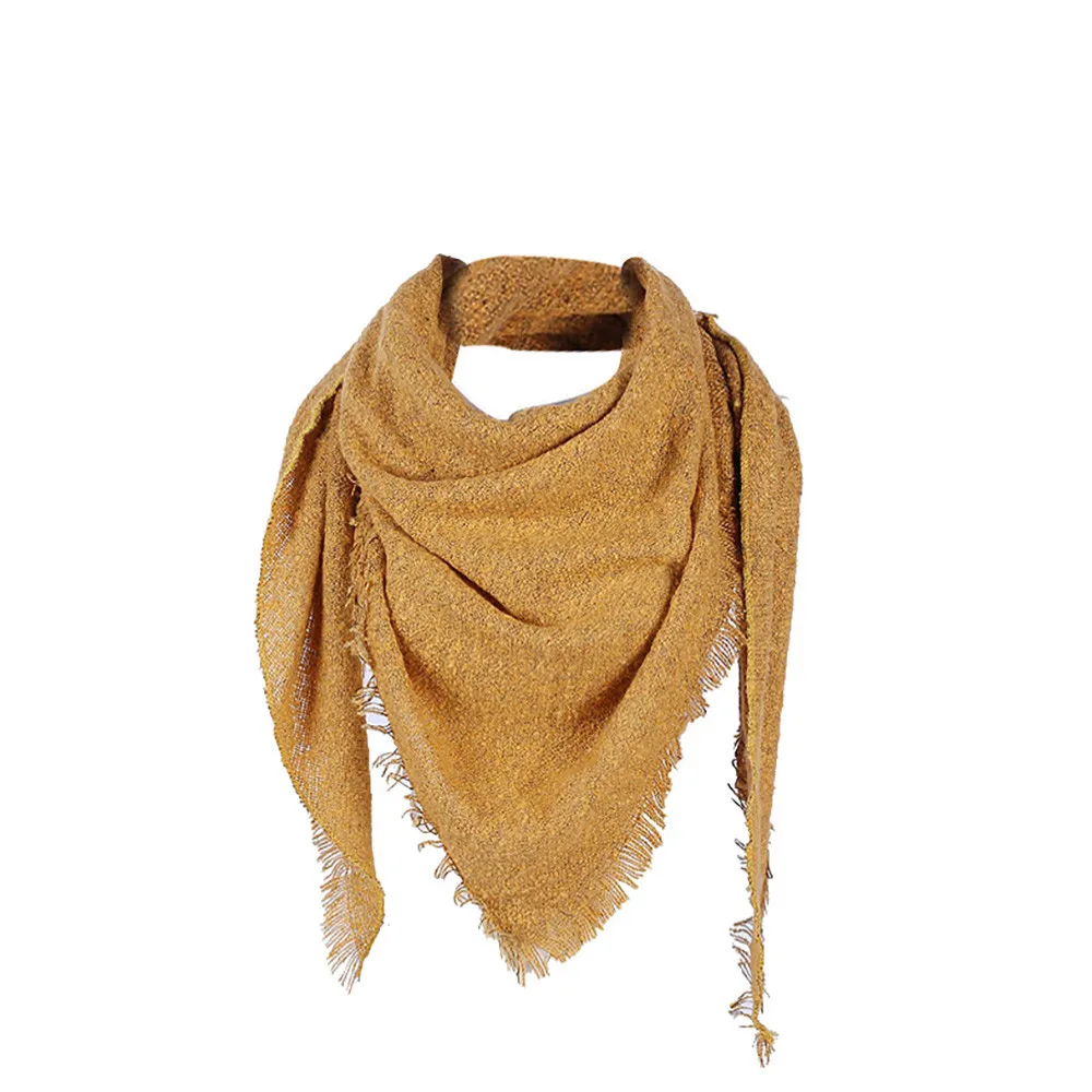 Женская шаль из Пашмина шарф однотонный кашемировый свободный свитер женский