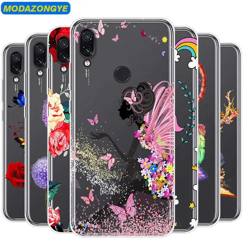 Чехол 6 3 дюйма для Redmi Note 7 чехол Xiaomi Note7 силиконовый мягкий ТПУ телефона с рисунком