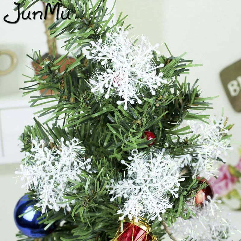 30 шт. белые рождественские орнаменты снежинки праздничные вечерние украшения