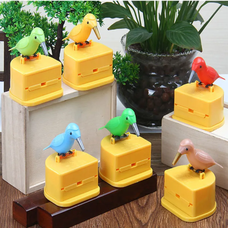 1 шт. креативная автоматическая коробка для зубочистки мультяшная птица