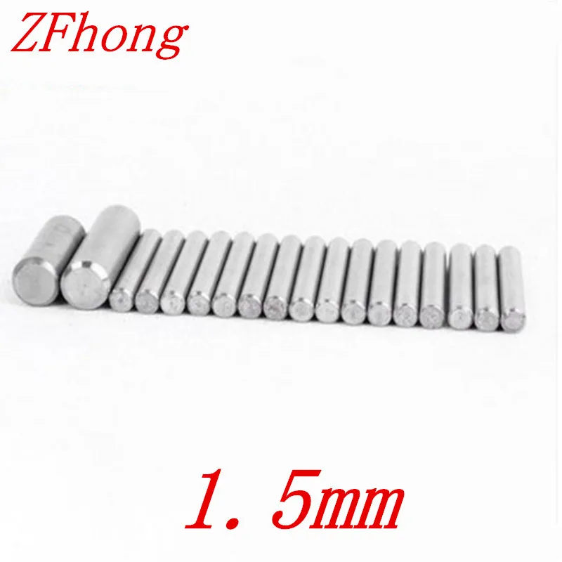 

200pcs diameter 1.5mm stainless steel dowel pin location pin stop pin length 3mm to 10mm