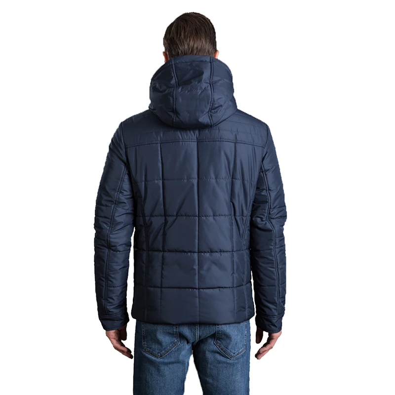 HERMZI 2022 High Quality Winter Jackets Men Fashion Autumn Jacket Coat Detachable Hood European Size Navy Blue Free Shipping