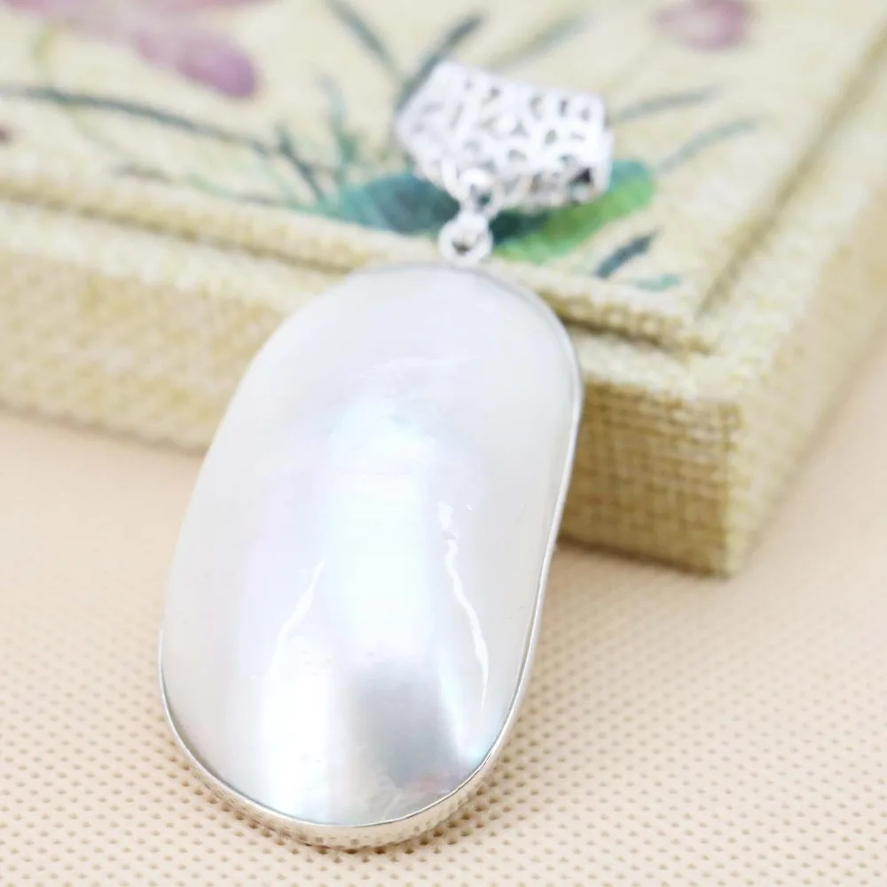 Короткие подвески для раковины абалона 28*50 мм из натурального пресноводного