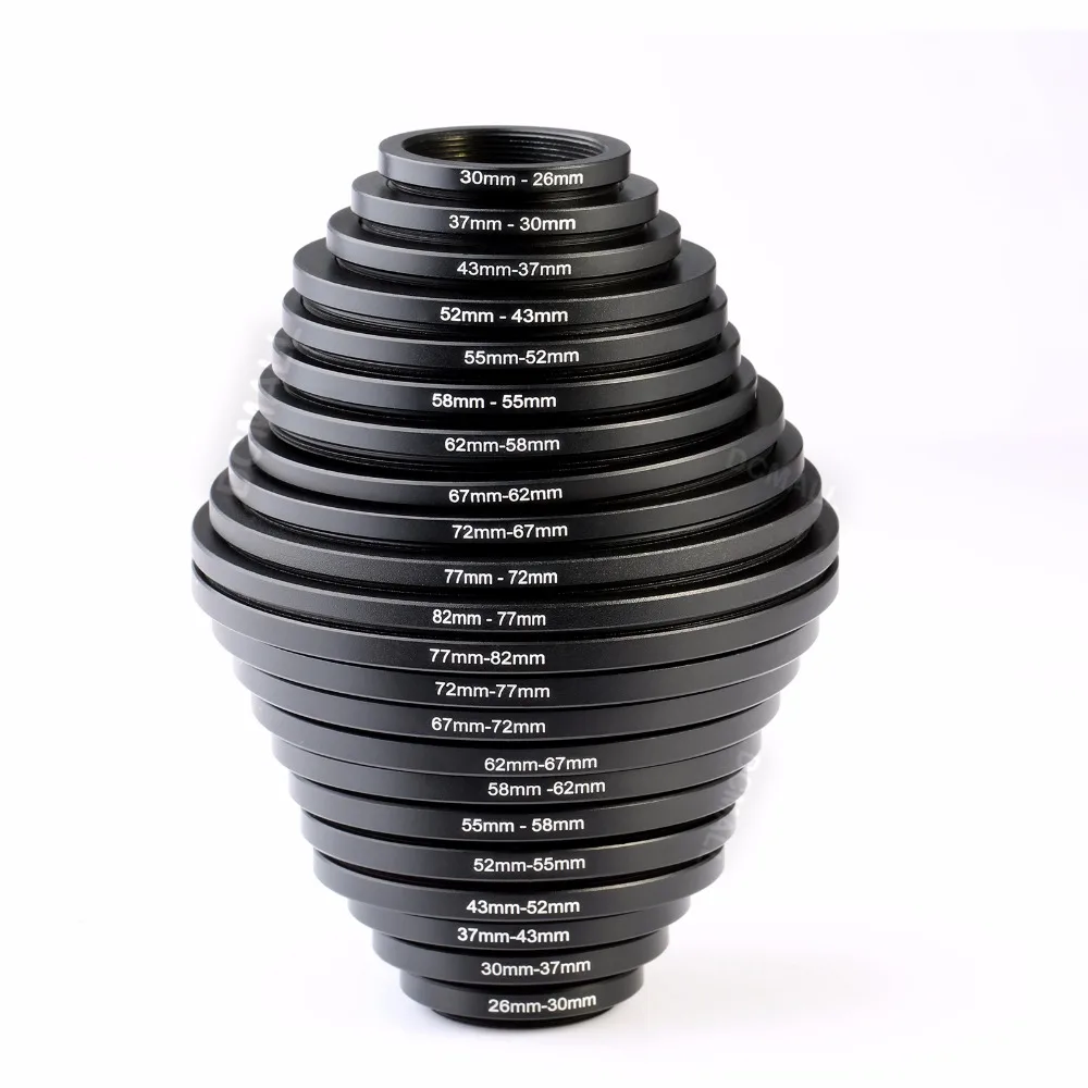 Фильтр для объектива K & F металлический понижающий кольцевой адаптер 26 ~ 82 мм