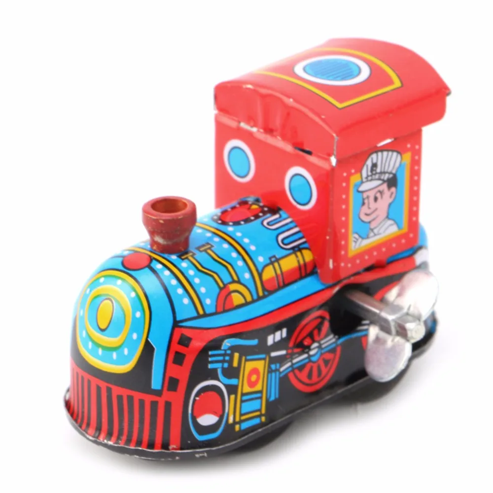 

Retro Steam Train Reminiscence Children Vintage Tin Toy Clockwork Toys Gift