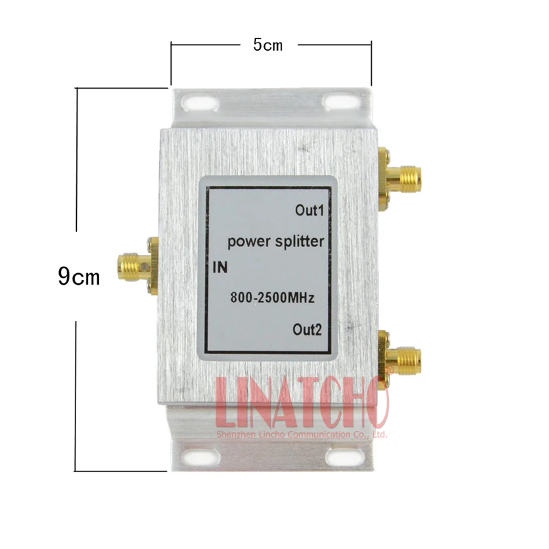 2 Way SMA разъем micro полосы разветвитель питания 800 2500 МГц wifi повторитель усилитель