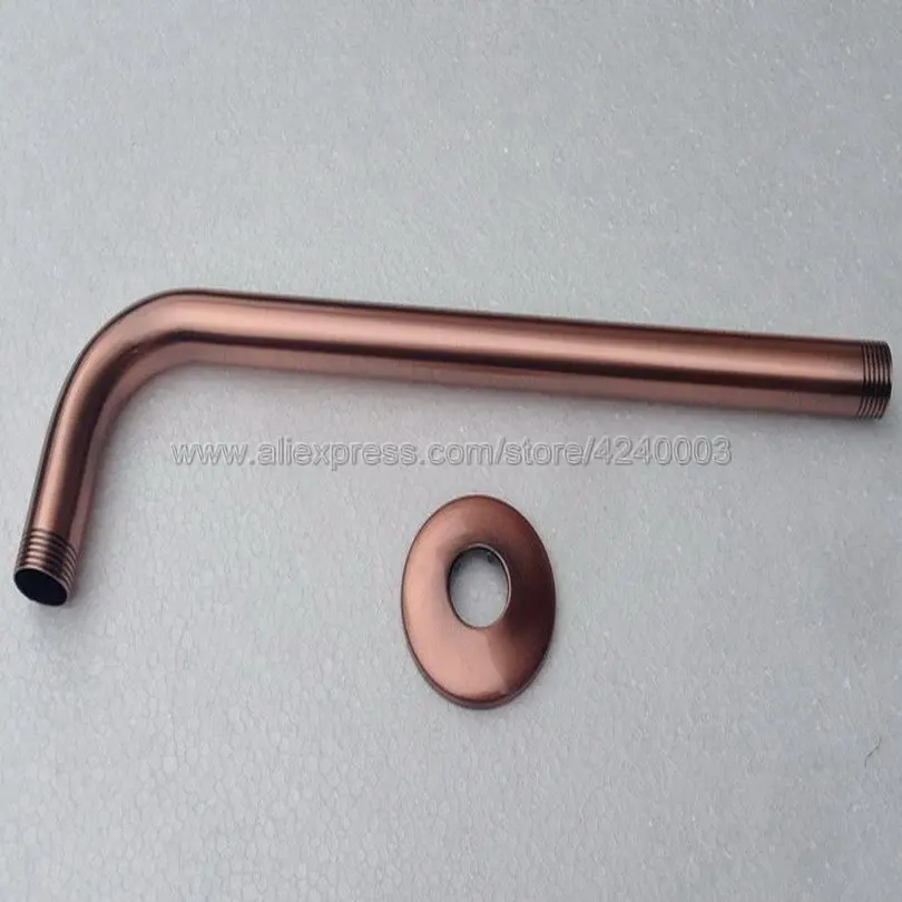 antique red copper wall shower head extension pipe 12 long shower arm arm bathroom accessories khh100 free global shipping