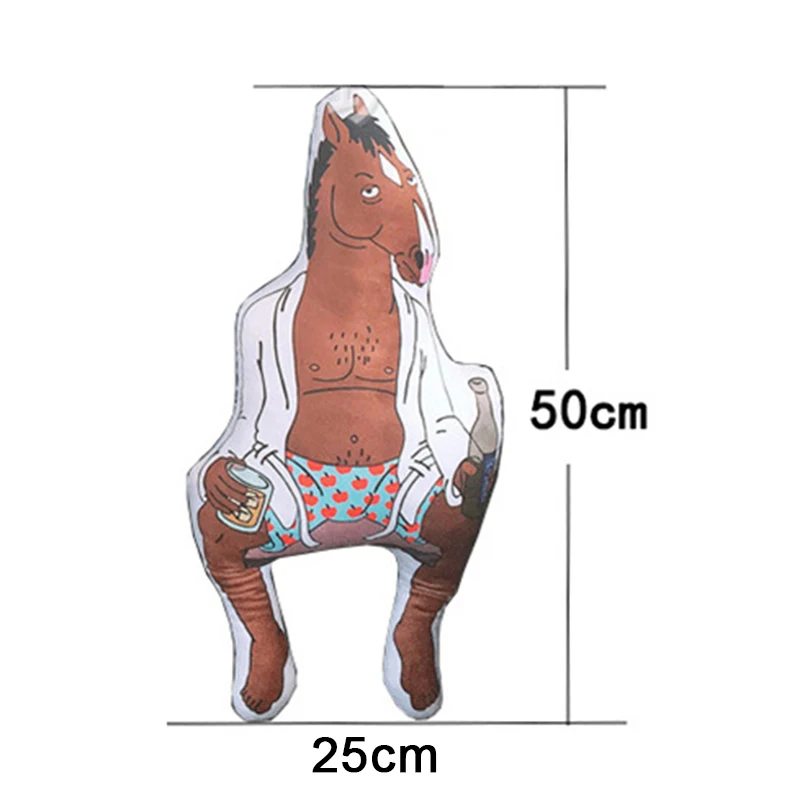 Креативный мультфильм Bojack Horseman подушка мягкая короткая плюшевая офисная
