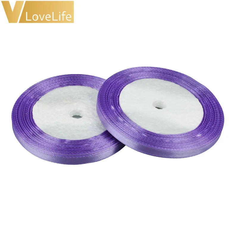 lavender 25 ярдов/рулон атласная лента Гро-Гро ленты для свадебной рождественской вечеринки украшения DIY обертывание ленты для поделок Упаковка подарков для карт пояс - Цвет: lavender