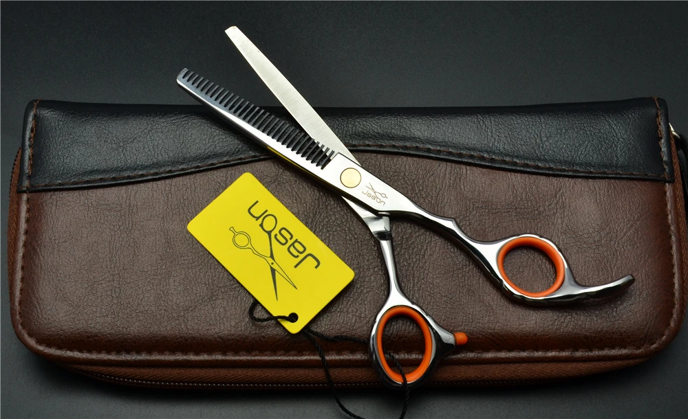 

303# 5.5'' Brand Jason TOP GRADE Hairdressing Scissors 440C Professional Barbers Cutting Scissors Thinning Shears Hair Scissors