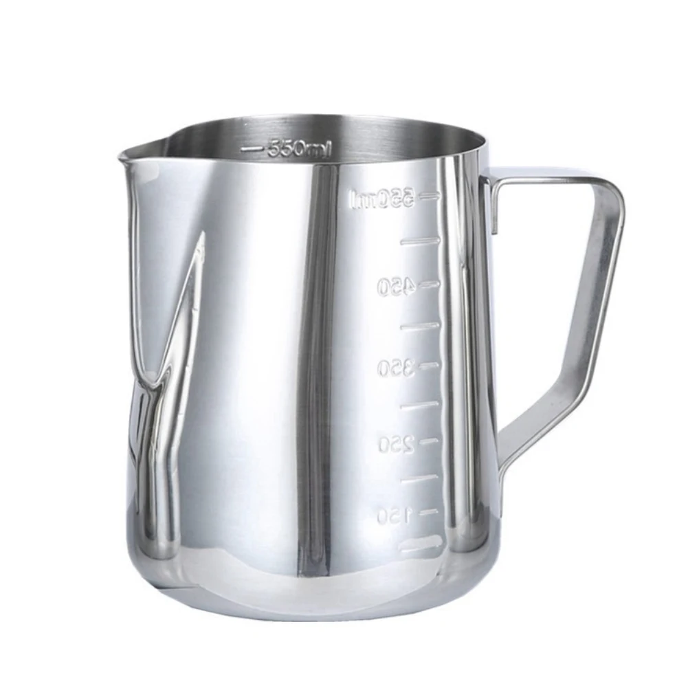350/600/1000ml Stainless Steel Coffee Cup with Scale Milk Frothing Pitcher New | Pots