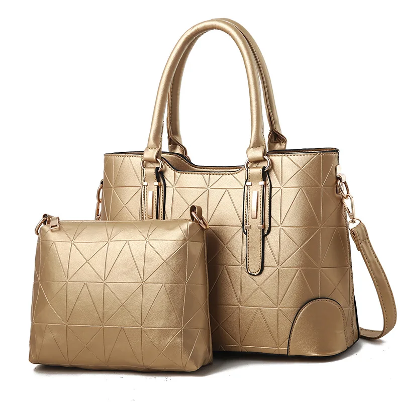 SUKEBE Women Handbag High Quality Female Solid Tote Bag 2pcs/Set Composite Messenger Bags Bolsa | Багаж и сумки