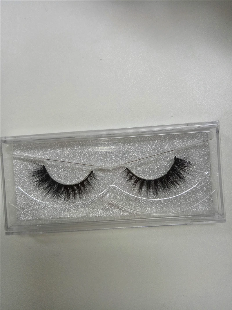 100% ручной работы реального Корейский шелковые волокна Накладные ресницы 1 пар в