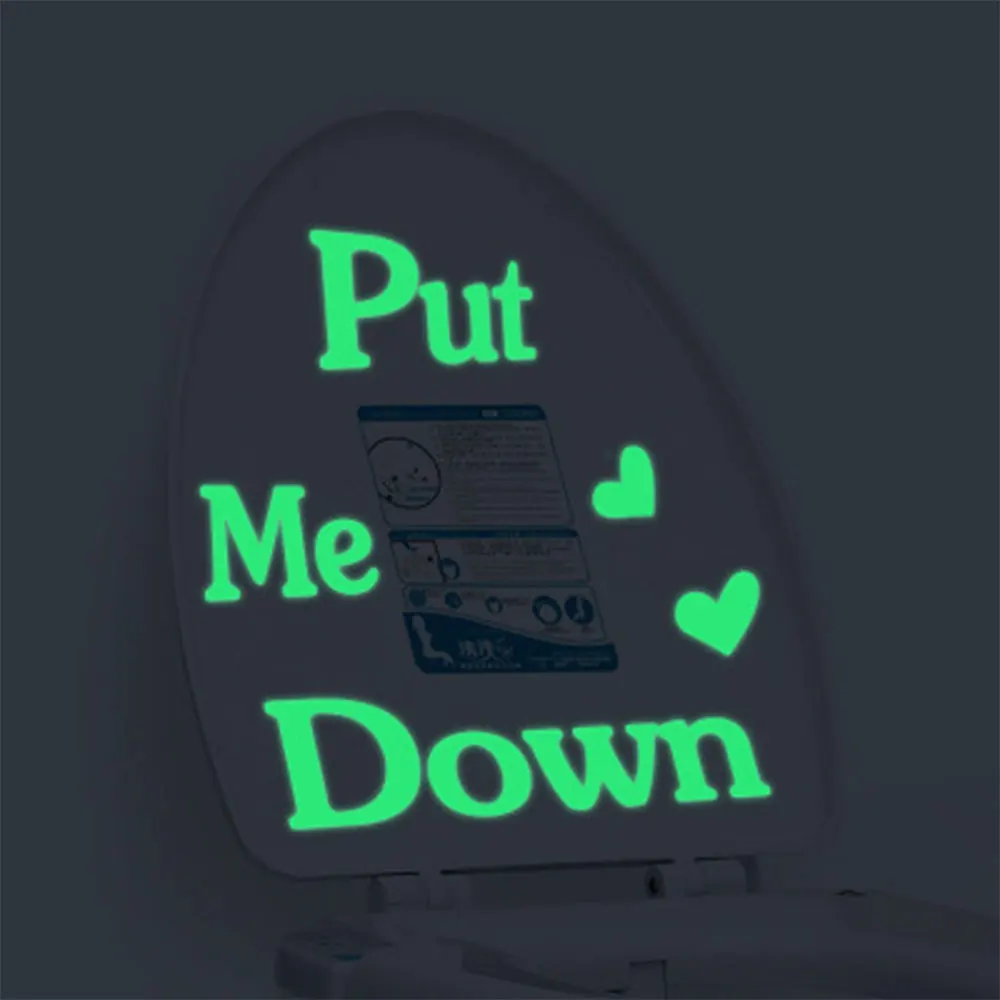 Фотообои искусство WC настенные стикеры флуоресцентные наклейки для ванной