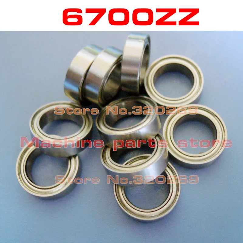 4pcs radial shaft 6700ZZ ball bearing 10*15*4 10x15x4mm metal shield 6700Z deep groove | Обустройство дома