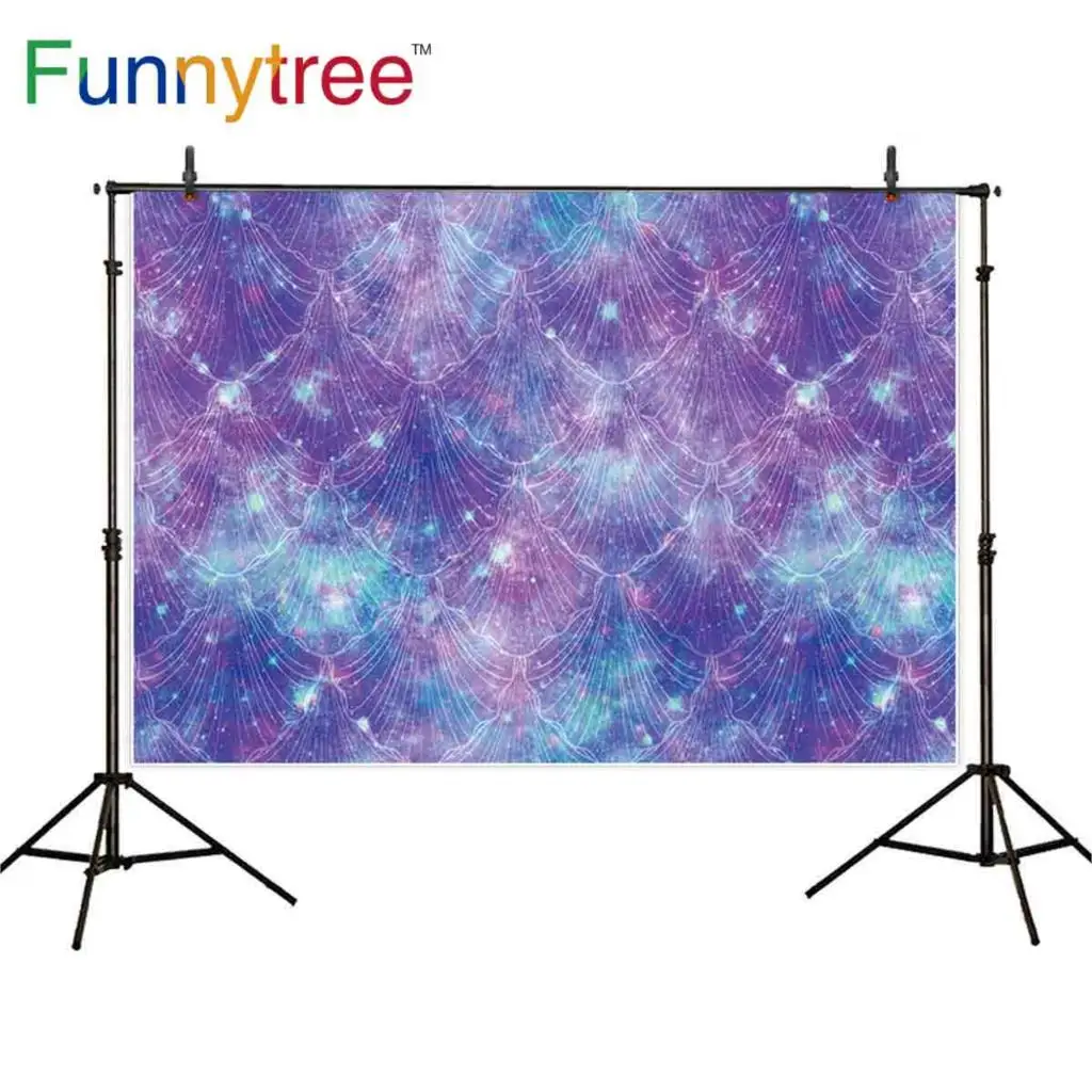 Фон Funnytree для фотосъемки фиолетовое звездное небо изголовье фантазия Фото фоны
