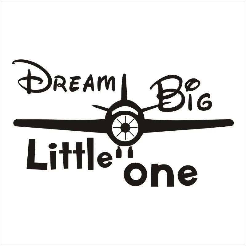 Виниловая настенная наклейка dream big little one с цитатами украшение для детской
