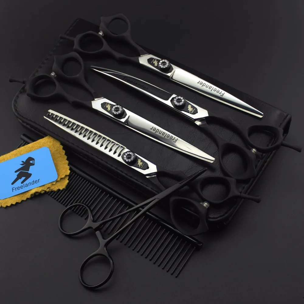 7 &quotпрофессиональный комплект для ухода за шерстью домашних животных прямые и