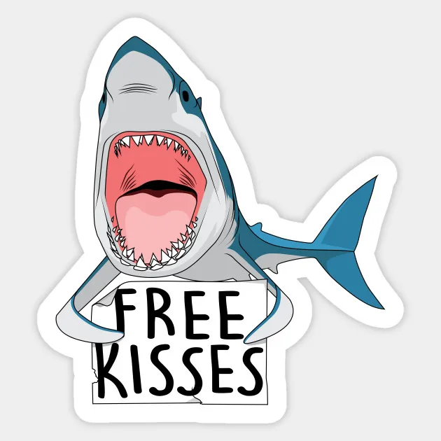 1 шт. kisses Shark Sticke для ноутбука автомобиля гитары багажник рюкзак скейтборд