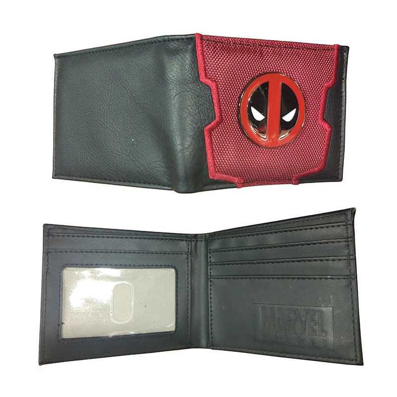 DC Marvel Comics мужской кошелек из ПВХ 3,45 дюймов, сумки для долларов, Бэтмен, аниме, принты, держатель для карт, кошелек, кожа, черные кошельки, billeteras