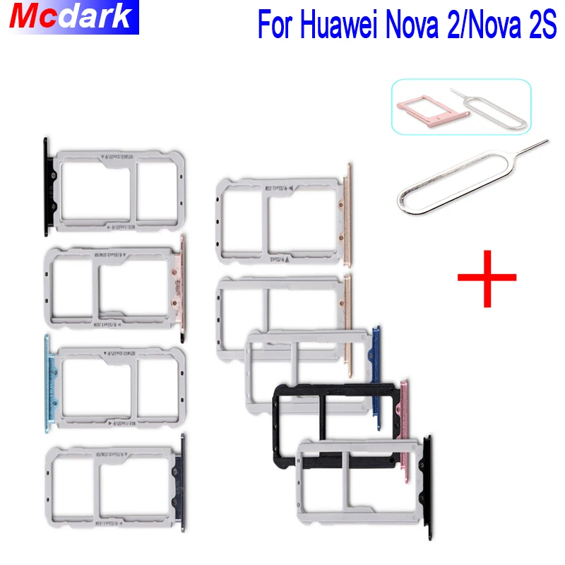 Держатель для Sim карты Huawei Nova 2 лоток слот SD держатель адаптер S с приспособлением