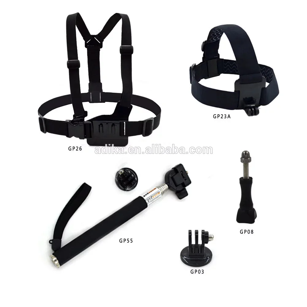 Набор аксессуаров для спортивной экшн камеры ремень на запястье селфи адаптер
