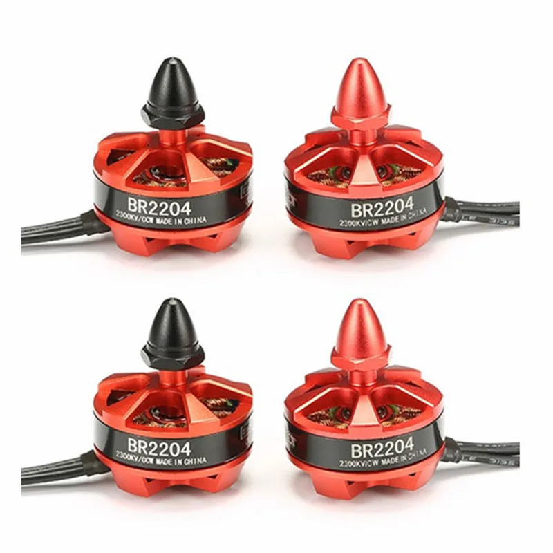 Высококачественный 4 шт. Racerstar Racing Edition 2204 BR2204 2300KV 2-3S бесщеточный двигатель CW/CCW для